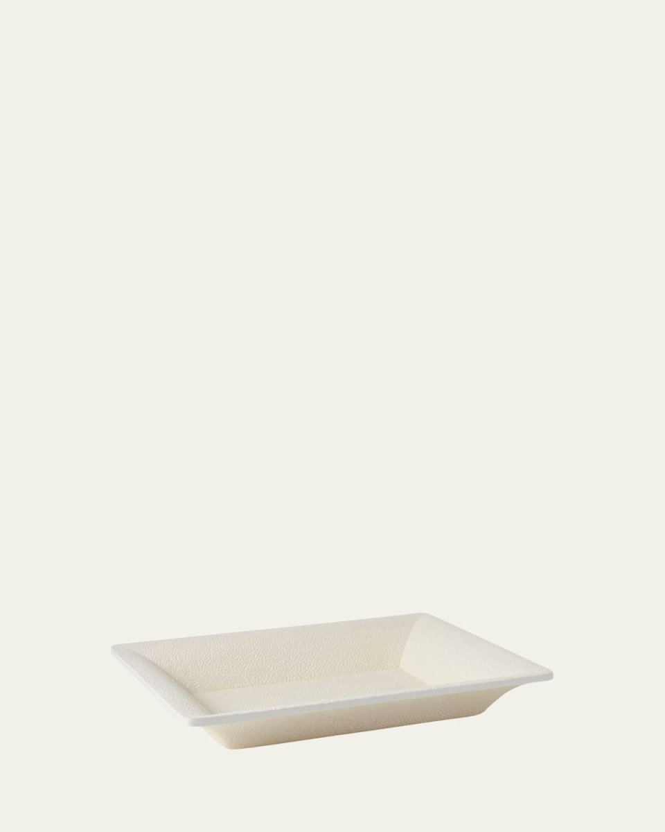 Faux Shagreen Rectangle Vide Poche